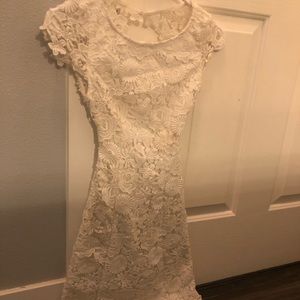 White lace dress